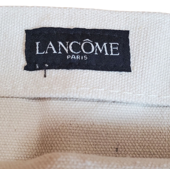 Lancome Pink and Gold Floral Canvas Tote. G0090 - Picture 4 of 6